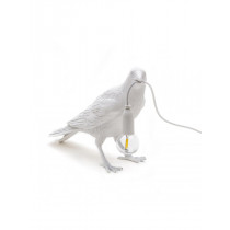Bird Lamp In Attesa Bianco