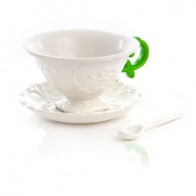 Tazza tè i-wares manico verde